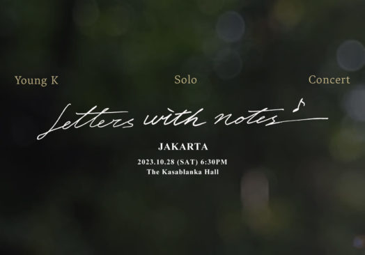 Young K Solo Concert (Letters with notes) in Jakarta